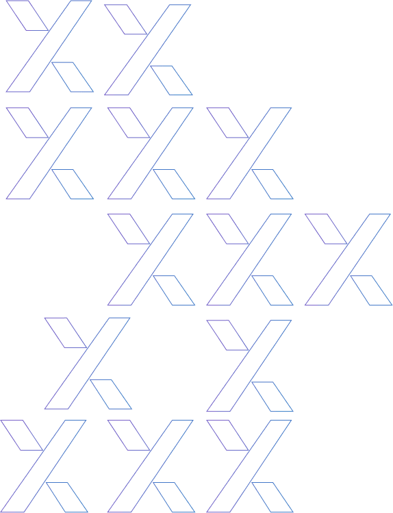 Geometric pattern representing interconnected systems